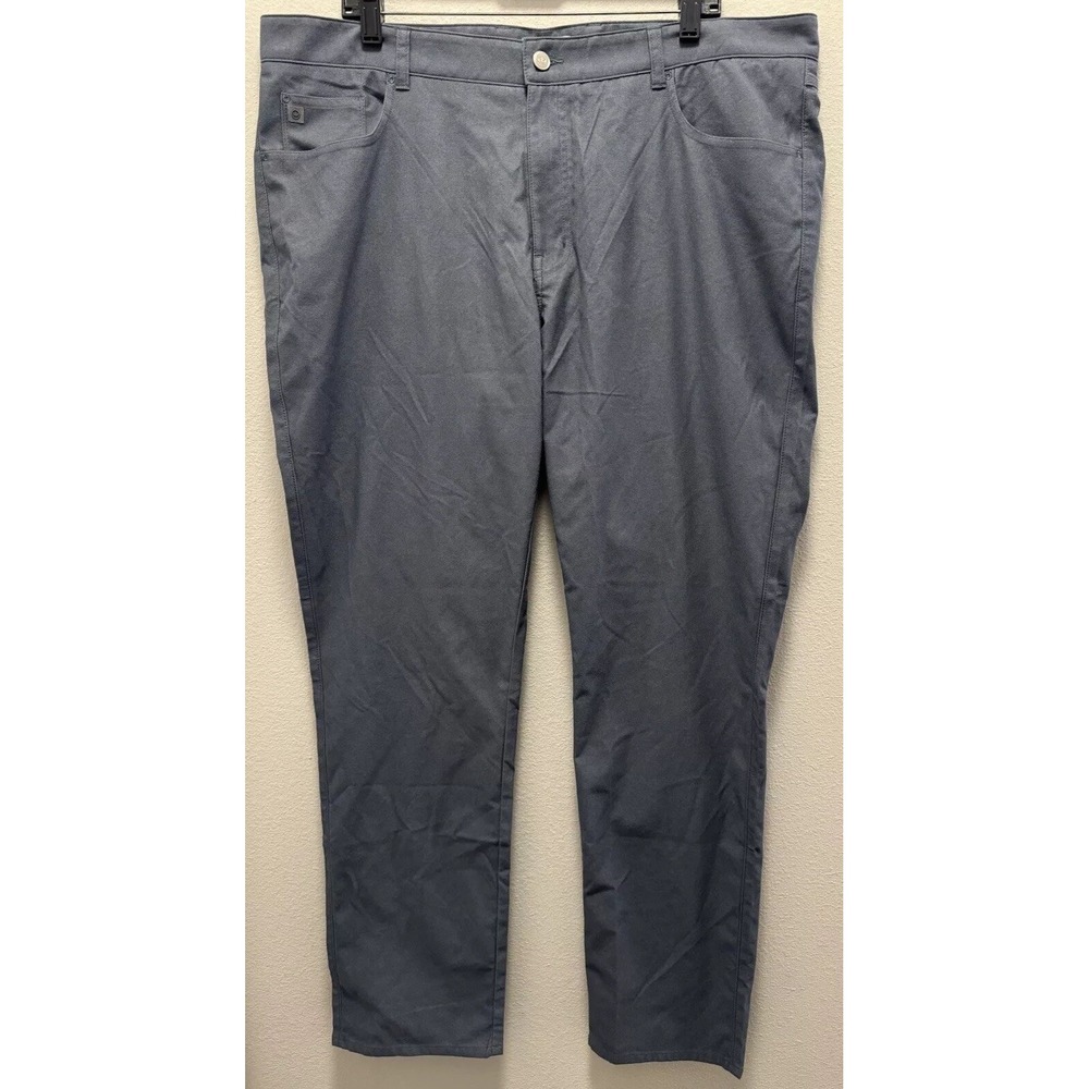 Peter Millar Mens Size 40x32 Iron Brentwood Performance Flannel Five-Pocket Pant